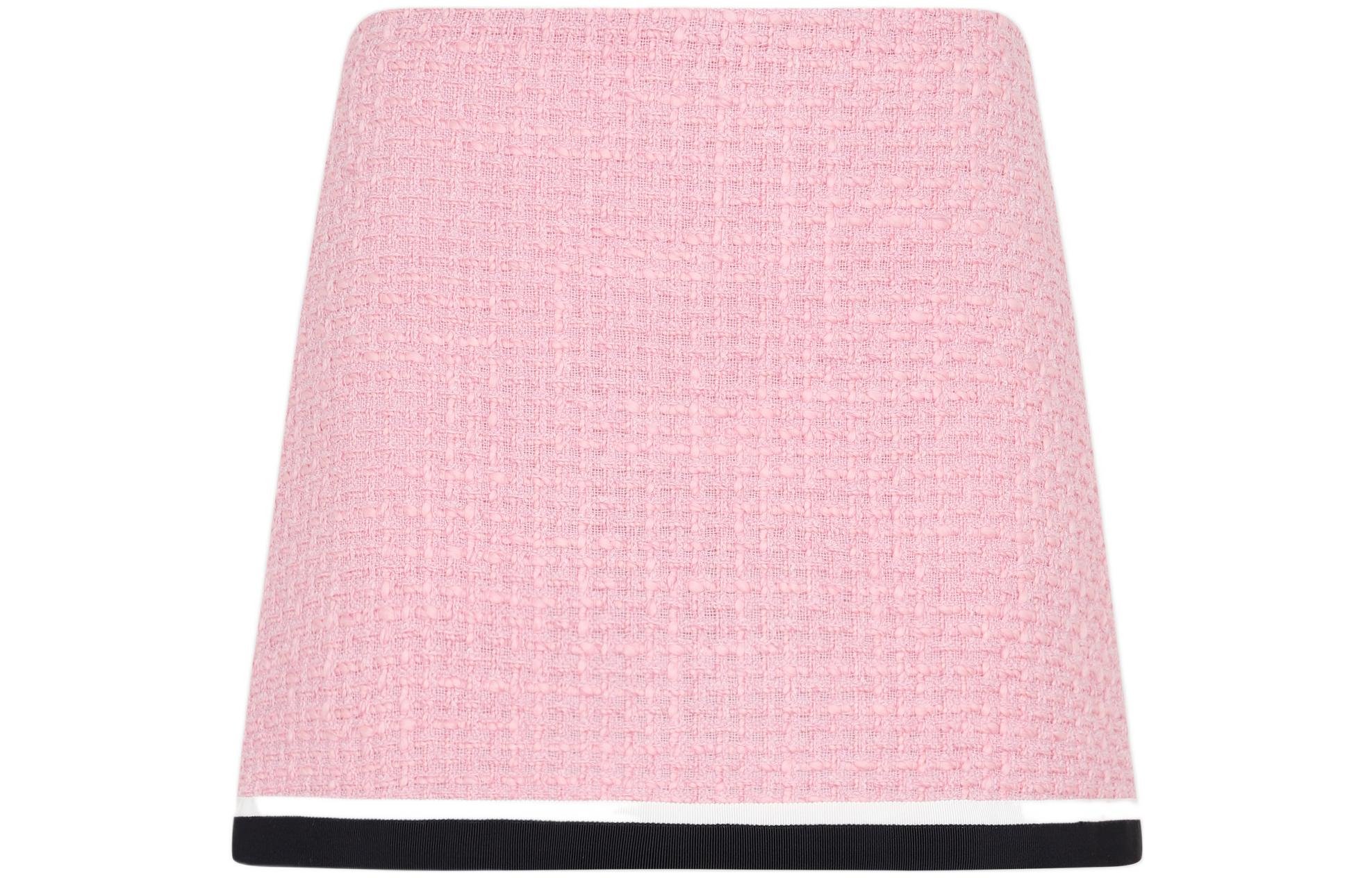 

Футболка FW22 Повседневная Короткая Юбка Женская Розовая Фиолетовая MIU MIU