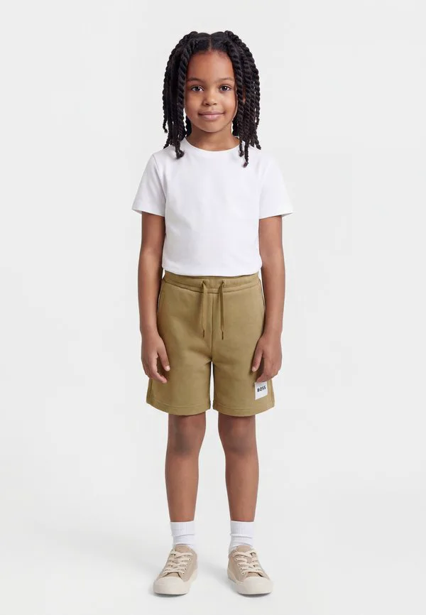 Детские и подростковые шорты унисекс Boss Kidswear, Dark Stone
