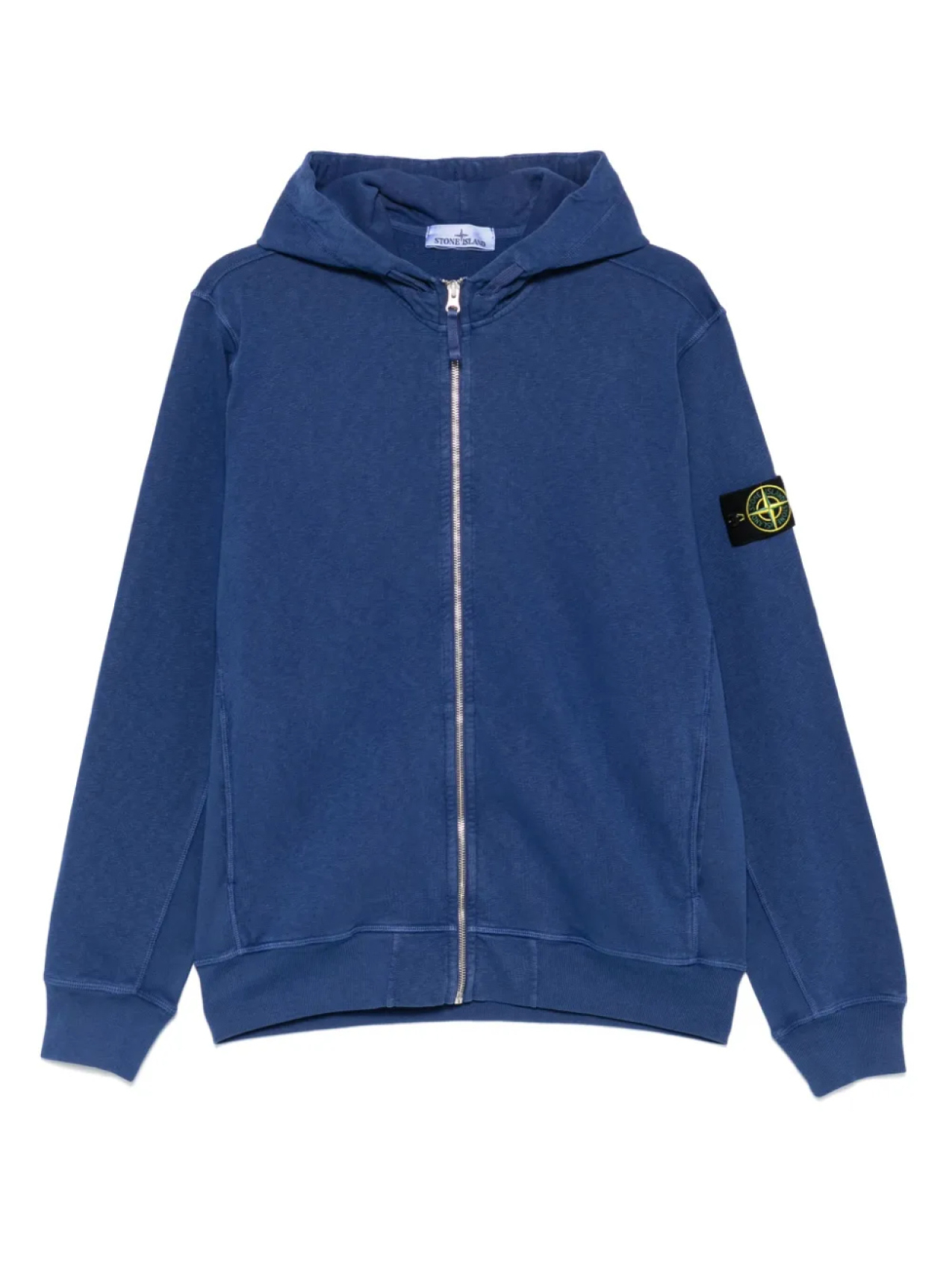 

Толстовка с капюшоном из хлопка с изображением компаса Stone Island, синий
