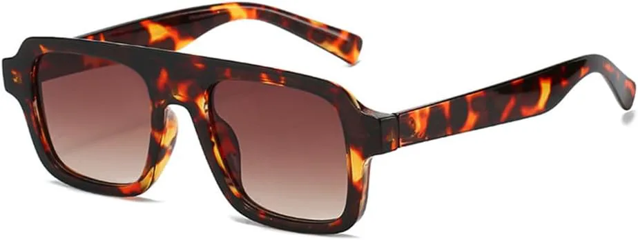 

Солнцезащитные очки UV400 с градиентной расцветкой (прозрачный, красный, синий, панк) для женщин и мужчин, для бега и активного отдыха UYPTK, Leopard Tea Gradient