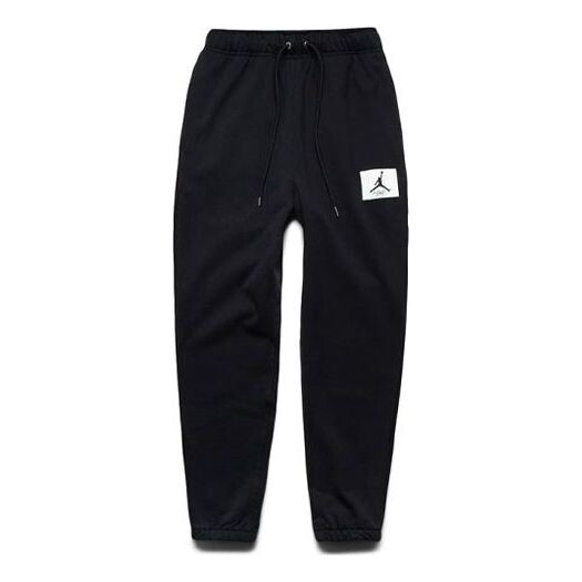 

Спортивные штаны Men's Air Jordan Essentials Woven Label Logo Solid Color Bundle Feet Sports Pants/Trousers/Joggers Black, мультиколор