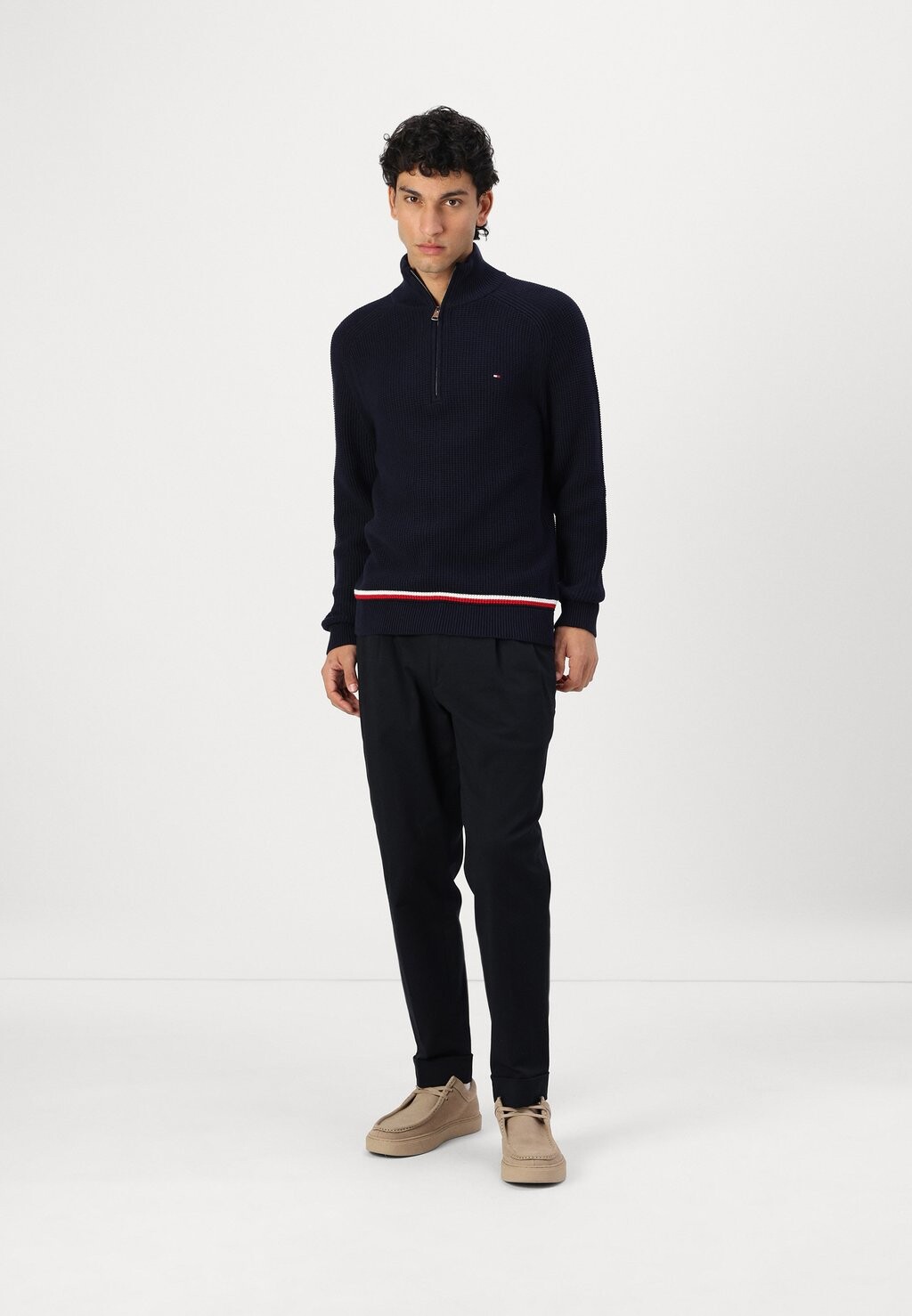 

Джемпер STRUCTURE GLOBAL ZIP MOCK Tommy Hilfiger, темно-синий