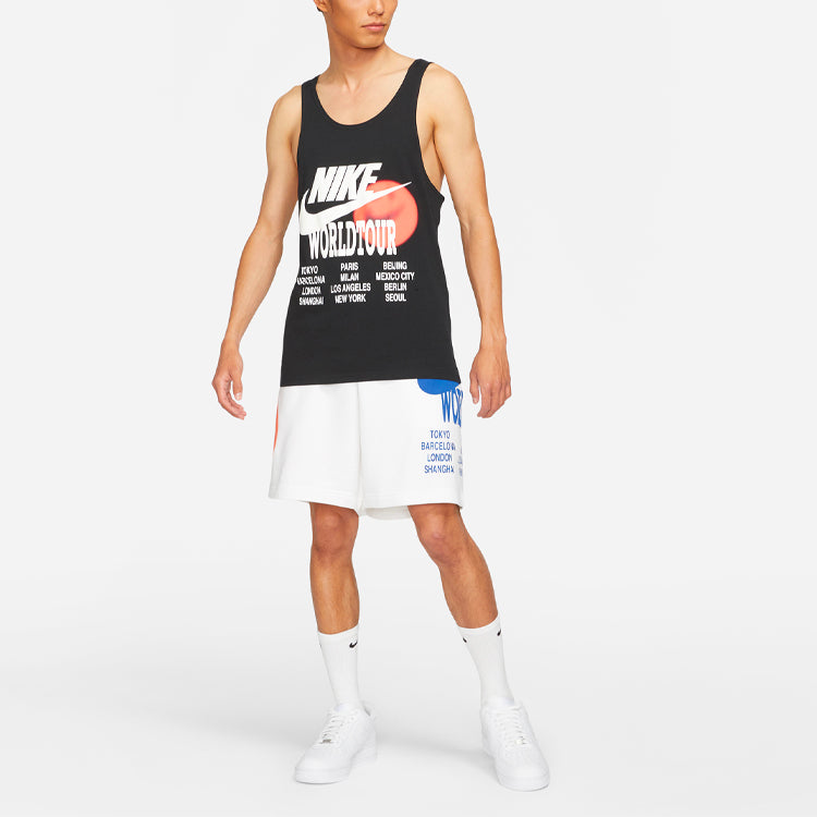 Топ Nike AS Men's Sportswear Nike Sportswear TANK WORLD TOUR Black — фото 3