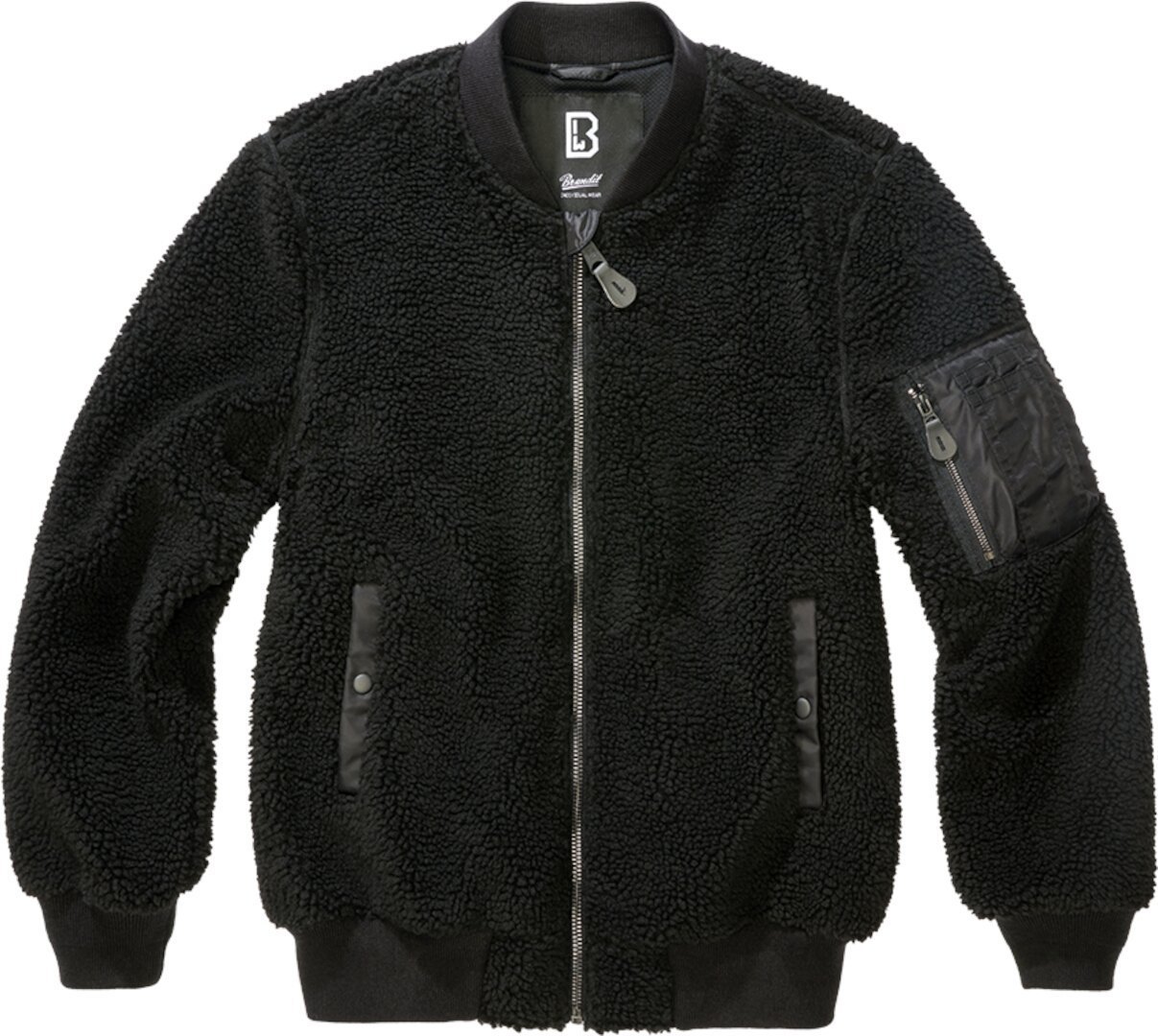 

Куртка Brandit MA1 Sherpa Teddy Fleece Jacket, черный