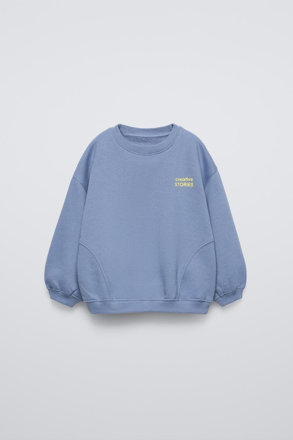 

Плотная толстовка с лозунгом ZARA, синий/стальной