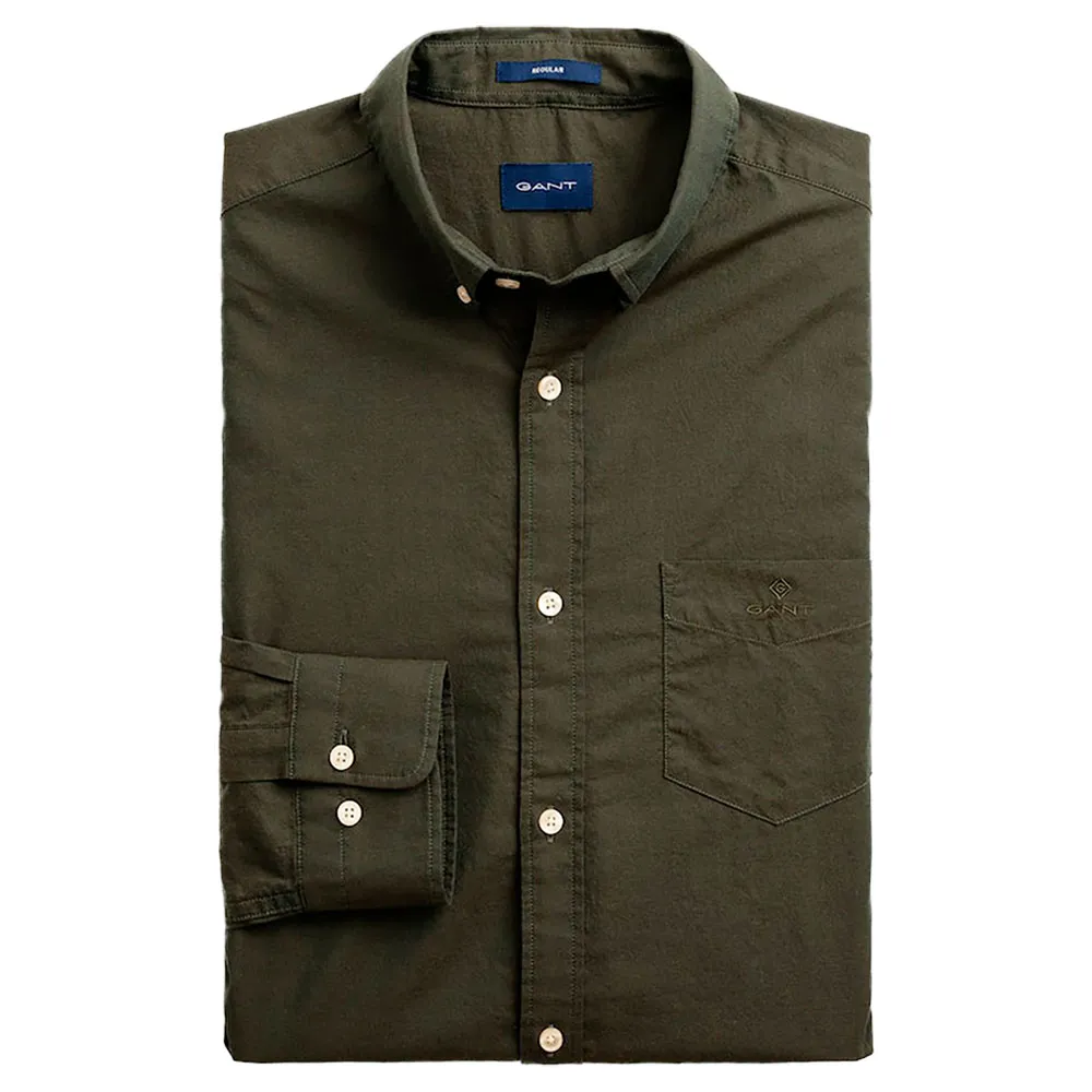 

Рубашка Gant Winter Twill, зеленый