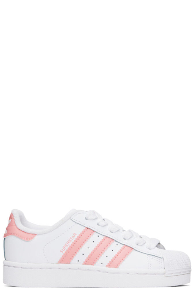 

Кроссовки Superstar II для маленьких детей, белые и розовые Adidas Kids