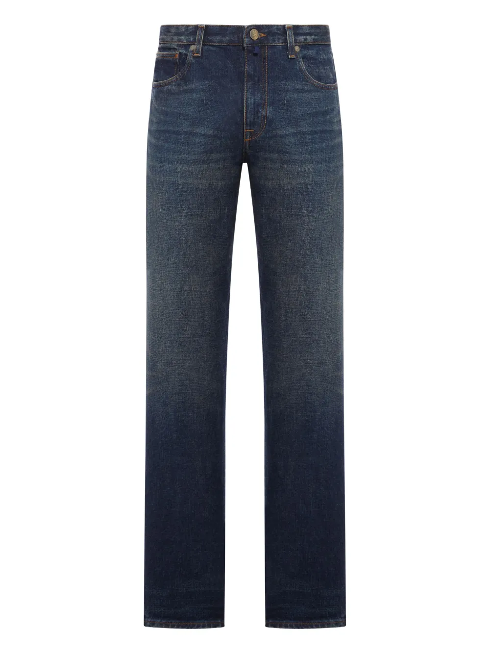 

Джинсы из хлопка на пуговицах Incotex, синий