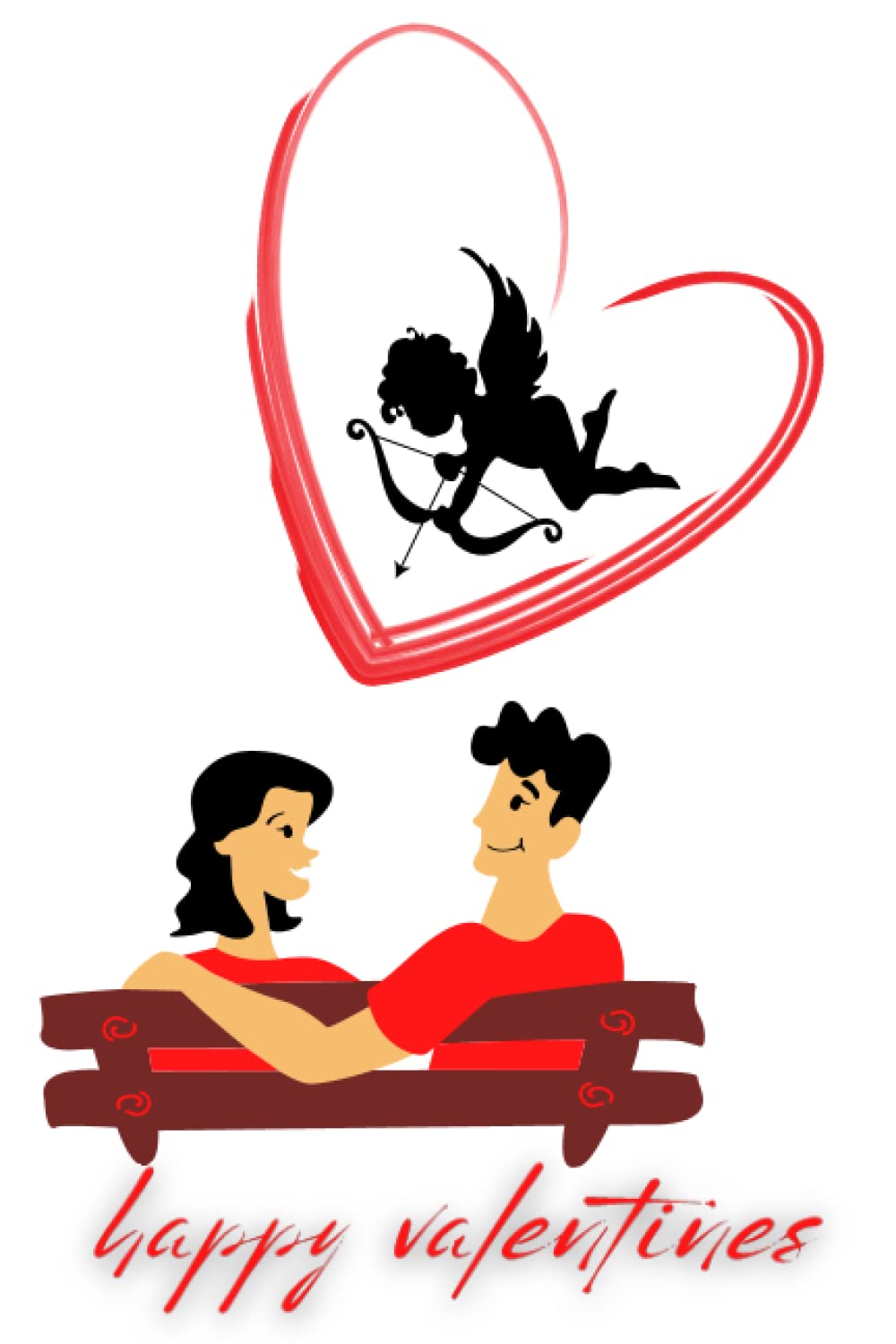 

Happy valentines: 6 x 9 inches 110 pages notebook with a wonderful interior (Independently published)