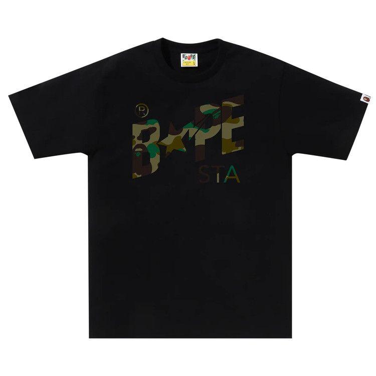 

Футболка BAPE 1st Camo Bape Sta Tee, Black/Green