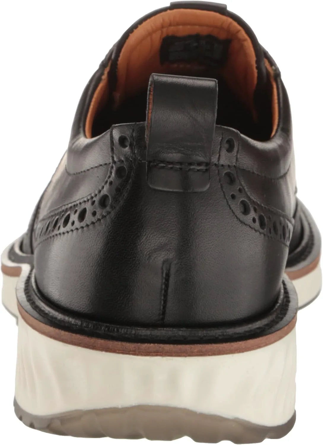 Мужские оксфорды Ecco St1 Hybrid Brogue, черно-белый — фото 3