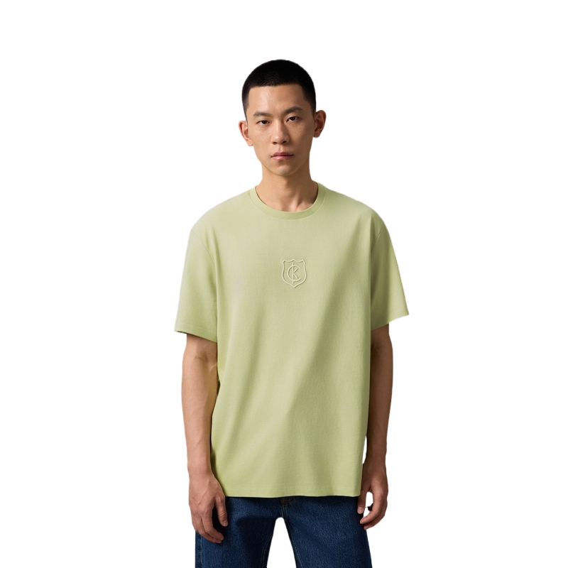 Футболка SS25 мужская Calvin Klein, желтый — фото 4