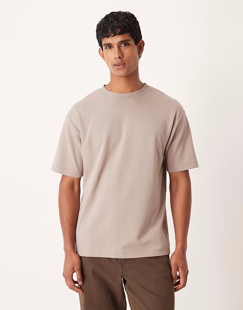 

Плотная свободная футболка breathMAX из коричневого хлопкового смесового материала Asos Design, Коричневый, Плотная свободная футболка breathMAX из коричневого хлопкового смесового материала Asos Design