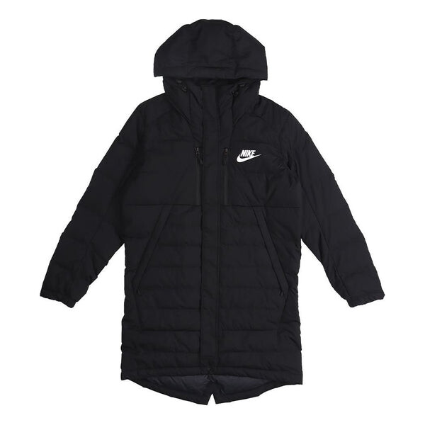 

Пуховик Cool City Nike Men's Winter Long Warm Lightweight Down Jacket, черный
