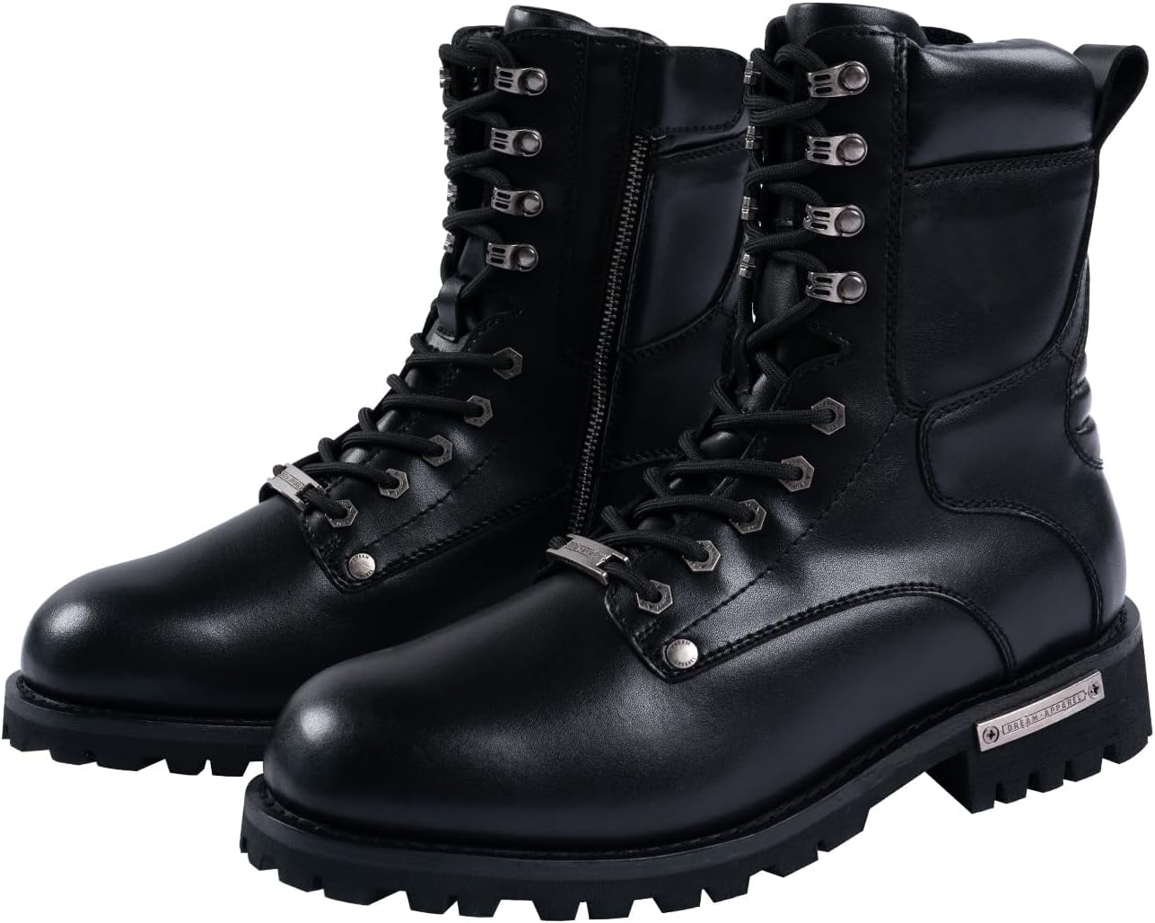 

Мужские мотоциклетные ботинки RiderVibe, боевые ботинки с ПУ-кожи, повседневные водонепроницаемые ботинки до щиколотки с молнией для байкеров, Style-a