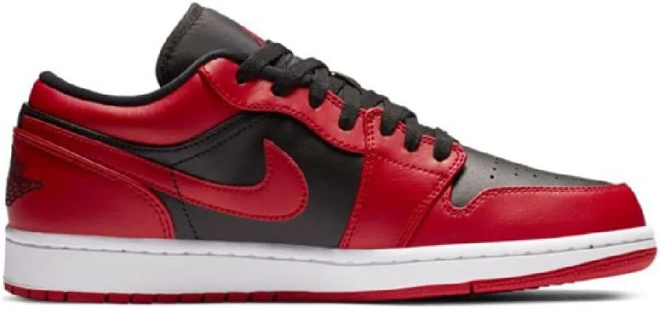 Кроссовки мужские Nike Air Jordan 1 Low, цвет Gym Red/Black-gym Red-white — фото 2