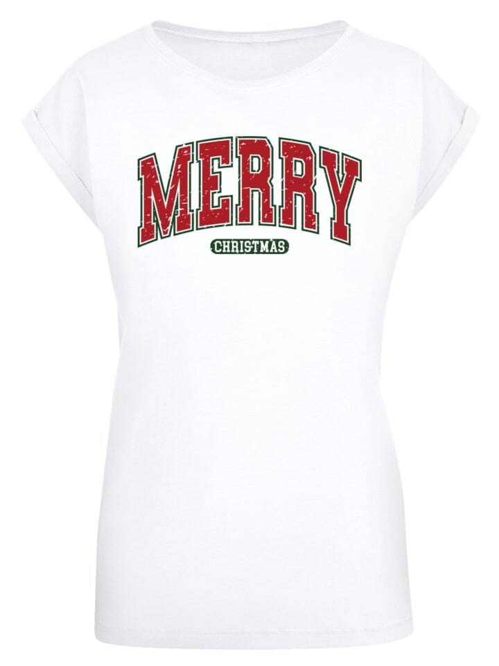

Футболка F4NT4STIC T-Shirt Weihnachten Varsity Retro, белый