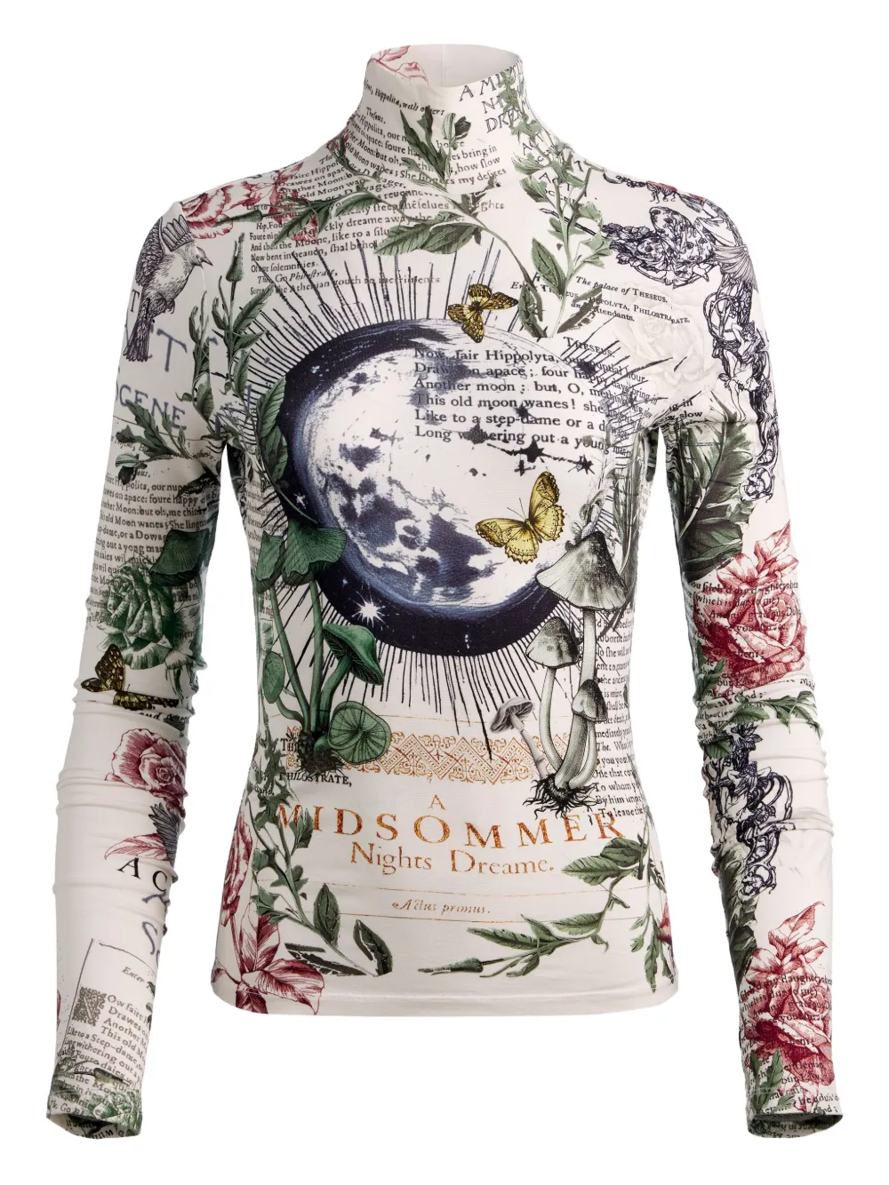 

Водолазка с графическим принтом alice + olivia, белый