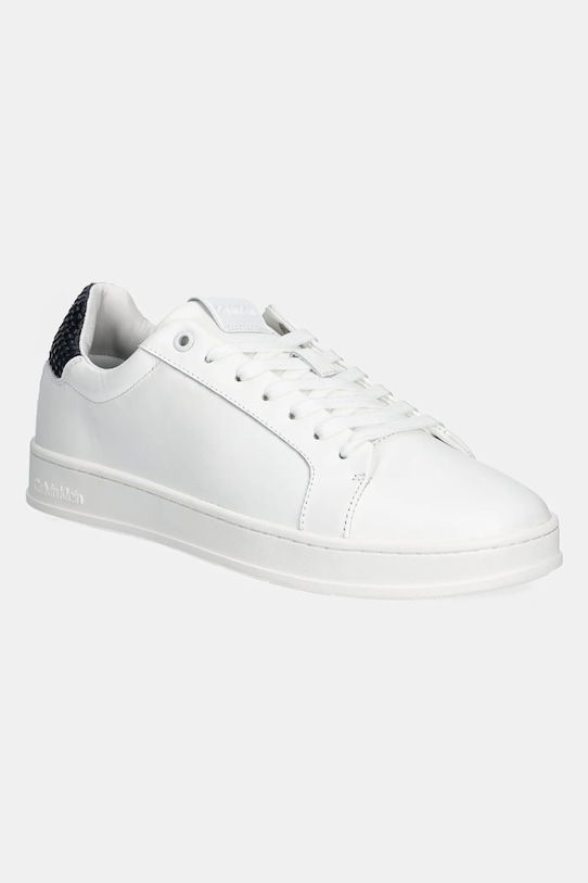 

Кожаные кроссовки LOW TOP LACE UP WOVEN Calvin Klein, белый