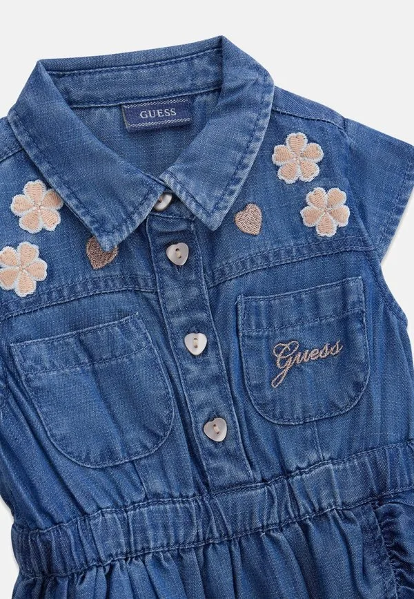 Платье-Комбинация из джинсовой ткани Guess, Blau — фото 3