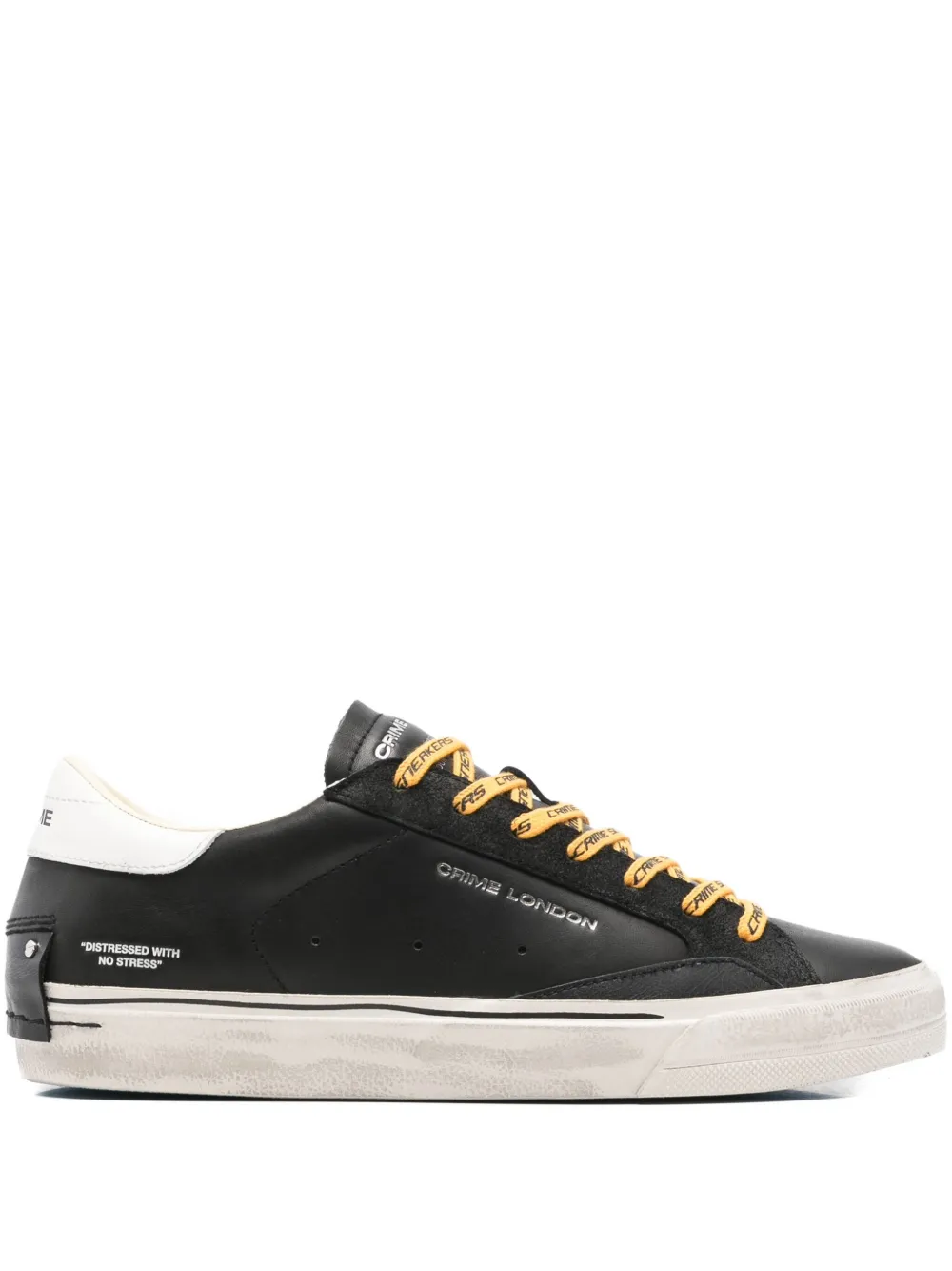 

Кожаные кеды Crime London, черный