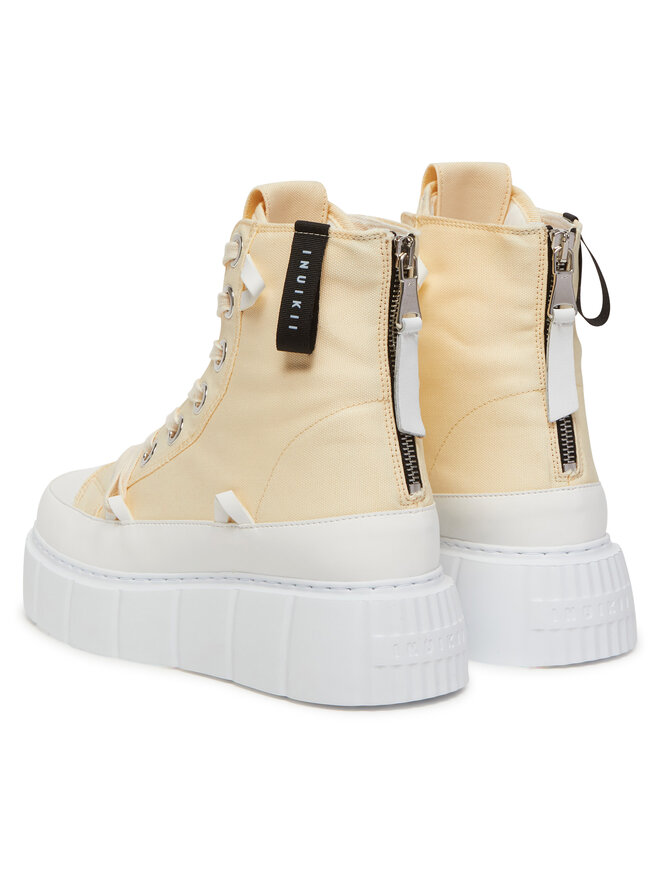 Кроссовки из ткани Matilda Canvas High 30103-025 Inuikii, бежевый — фото 3
