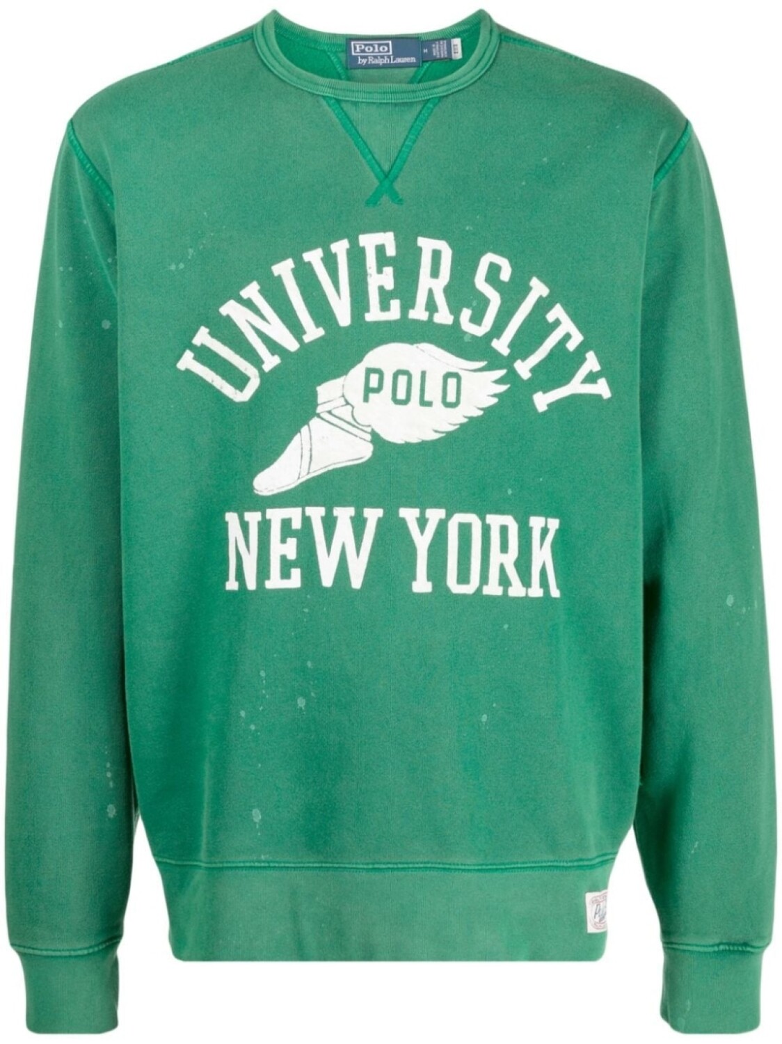 

Polo Ralph Lauren фактурная толстовка с принтом, зеленый