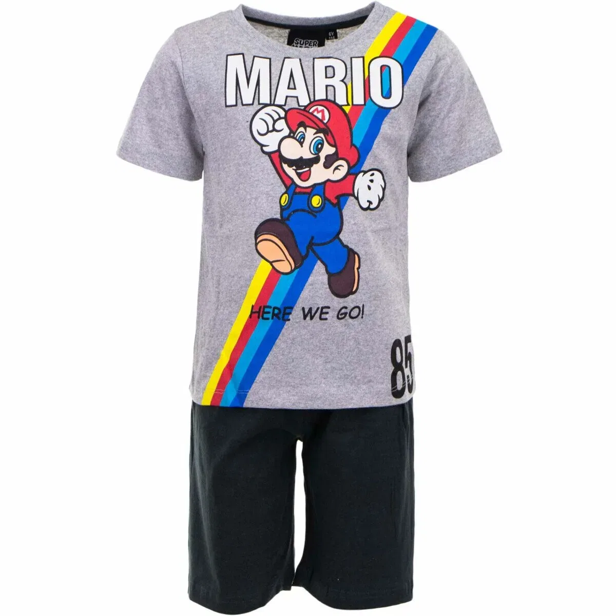 Пижама детская, Super Mario, серая — фото 2
