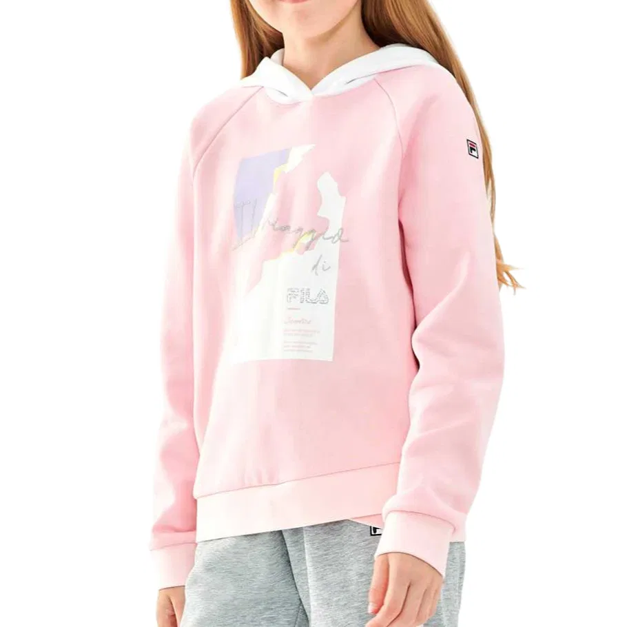 Свитшот детский классический Lifestyle FILA KIDS Fresh Pink — фото 4