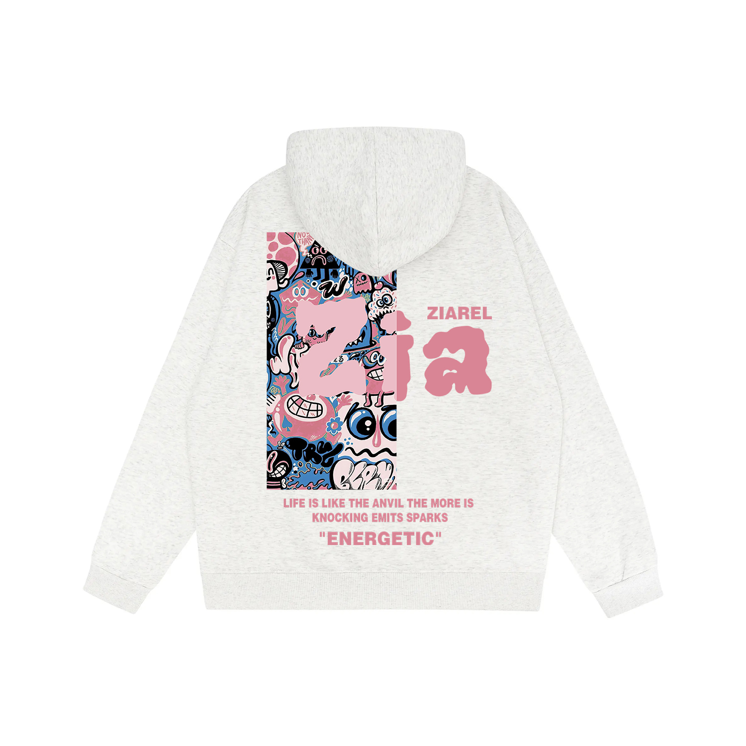 

Толстовка Unisex Hooded Moderate Regular ZIAREL, серый