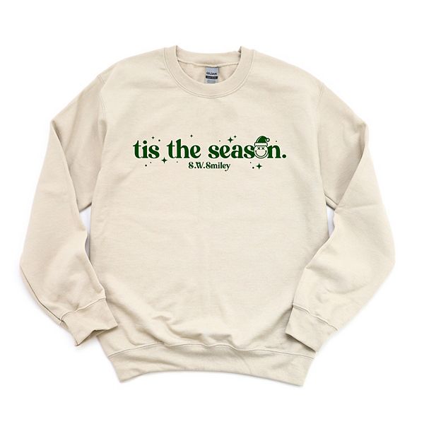 

SWSmiley tis the season sparkle - женский свитшот с принтом Simply Sage Market, Dust, Зеленый, SWSmiley tis the season sparkle - женский свитшот с принтом Simply Sage Market, Dust