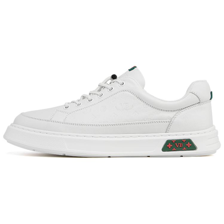 

Низкие скейтерские кроссовки мужские VICKI BROWN, бело-зеленые