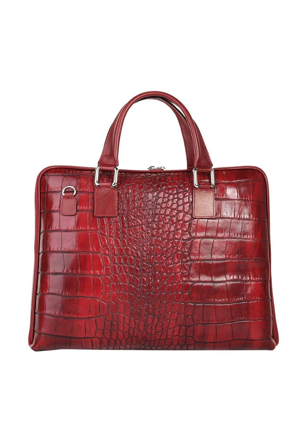 

Деловая сумка из натуральной кожи, производство Италия Samantha Look, красный