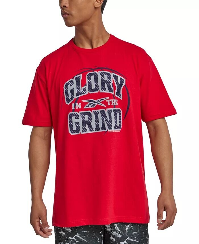 

Мужская футболка с рисунком Glory Grind Reebok, красный