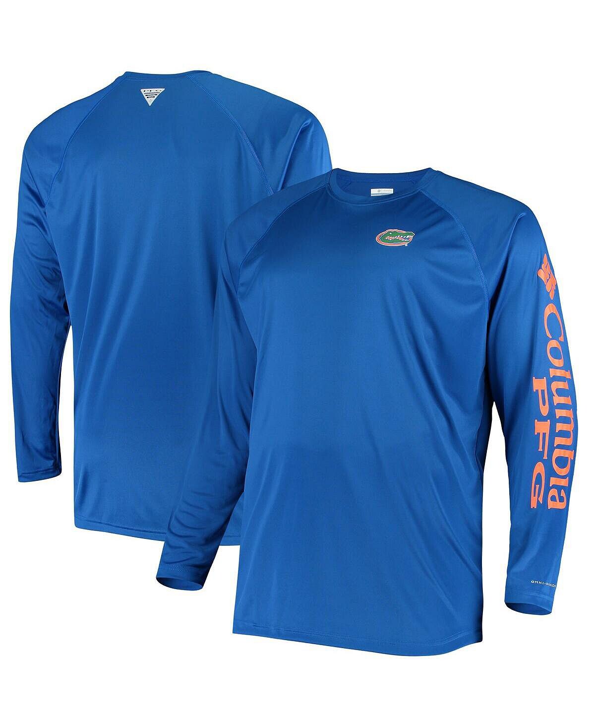 

Мужская футболка с длинными рукавами Royal Florida Gators Big and Tall Terminal Tackle, омни-оттенок Columbia