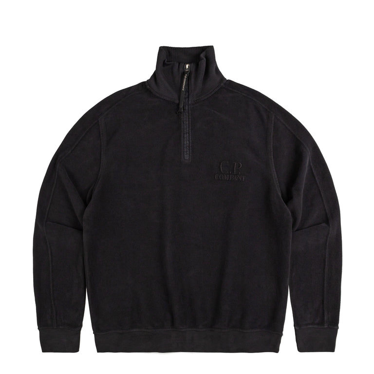 

Рубашка brushed emerized quarter-zip sweatshirt C.P. Company, черный