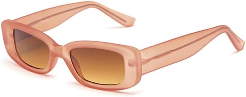 

Винтажные прямоугольные солнцезащитные очки для женщин и мужчин в стиле ретро с мраморным рисунком, женские солнцезащитные очки с защитой от УФ-излучения UV400 LANGSER, Matte Orange Tea