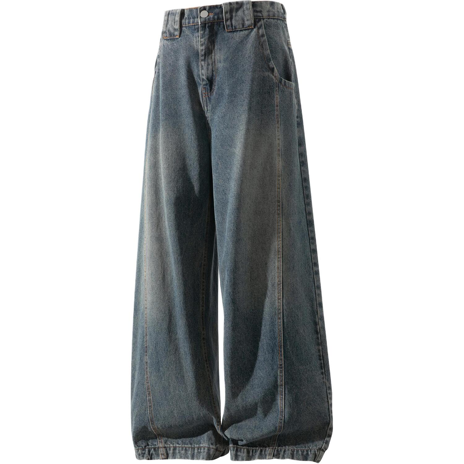 

ДДДжинсы Unisex Moderate Scimitar Jeep, 复古蓝【加绒加厚】