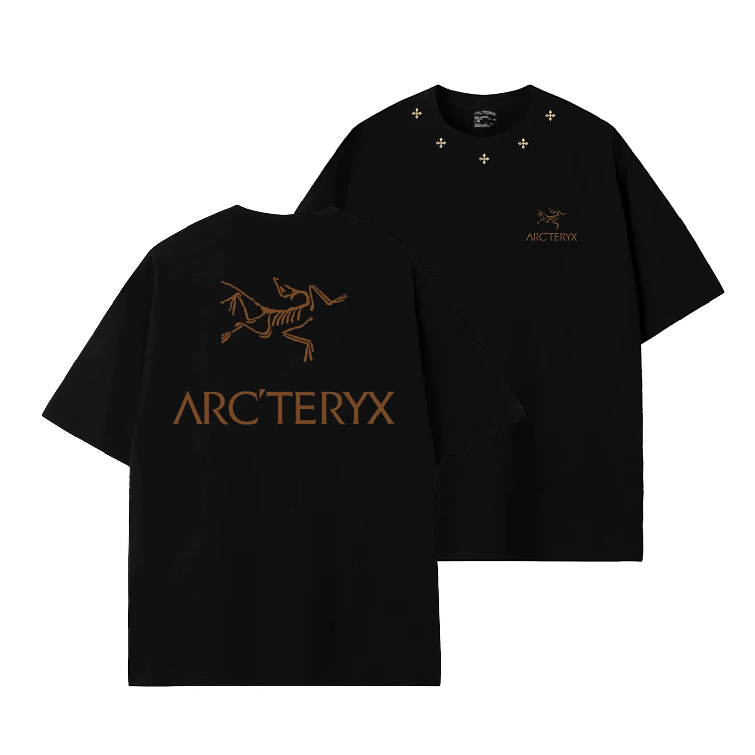 Футболка хлопковая Kragg Sl Cotton Bird Word SS Arcteryx Black/24K Black