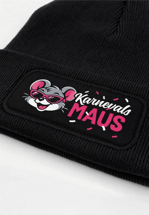 

Нашивка karnevalsmaus spruch karneval шапка Moonworks, Schwarz