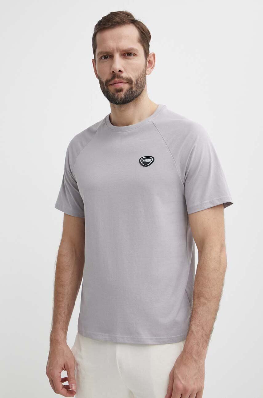 

Хлопковая футболка hmlLGC KAI REGULAR HEAVY T-SHIRT Hummel, серый