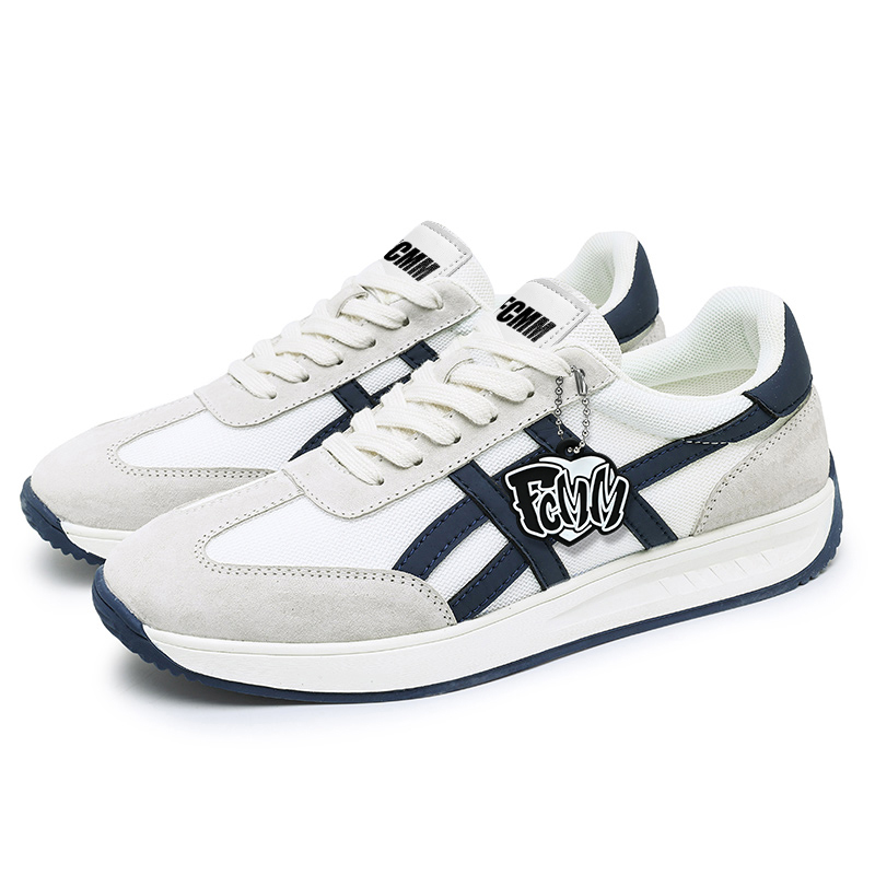 

Дышащие и легкие низкие повседневные туфли для мужчин FCMM, White Blue