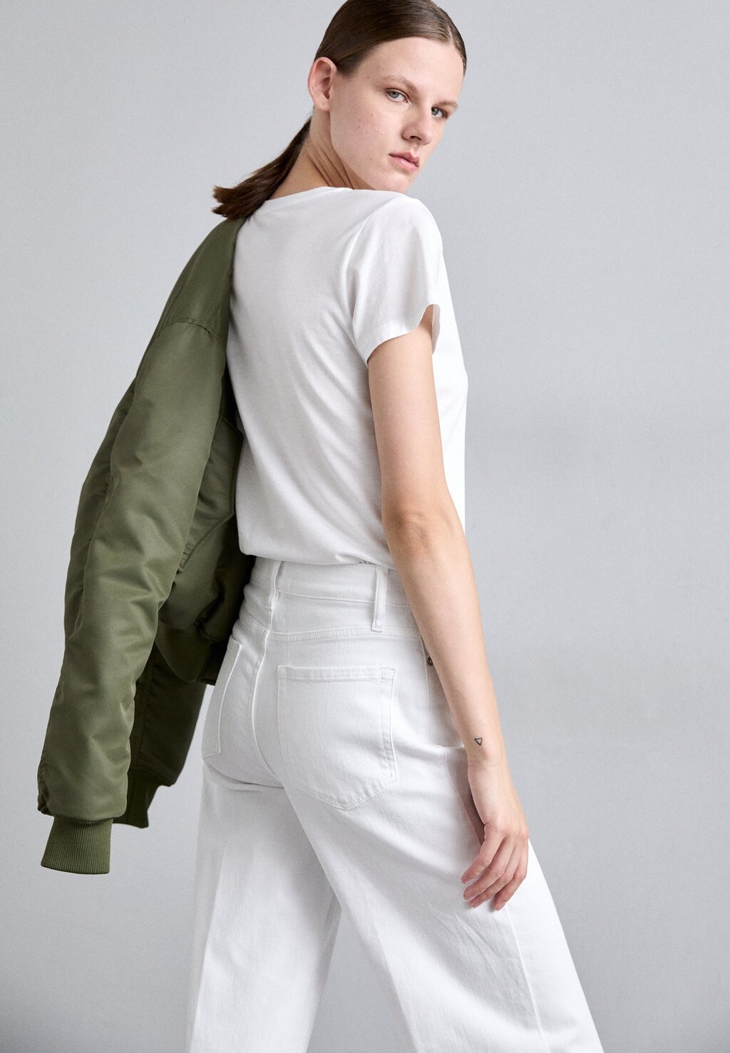 

Джинсы свободного кроя PALAZZO RAW AFTER FRAME, белый