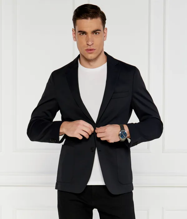 Элегантная куртка p-hanry-j Slim fit Boss, синий — фото 3