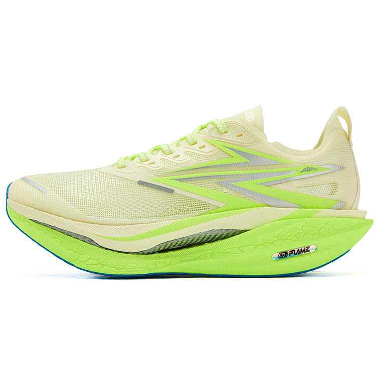 

361° Flame 45 кроссовки для бега унисекс низкие Gypsum/Fluorescent Vibrant Green