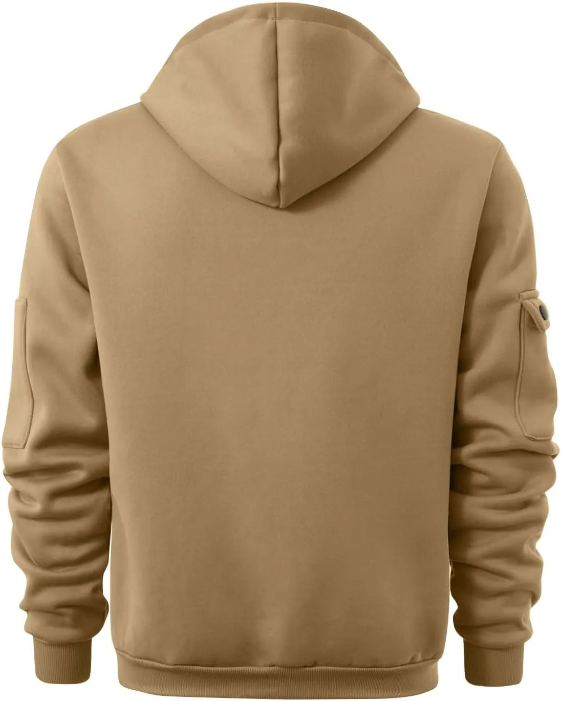 Толстовка с капюшоном Tactical для мужчин, Fleece, четверть молнии, мягкая, больших размеров, с длинным рукавом, зимняя, теплая — фото 4