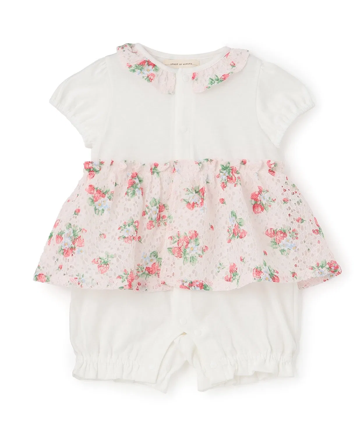 Комбинезон Wild Strawberry Lace Shortalls [Органический] [Сделано в Японии]