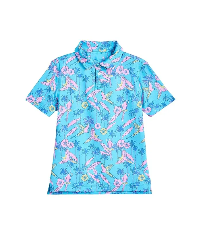 Повседневная рубашка поло The Flock Party Chubbies Kids, Turquoise/Aqua/Pattern Base — фото 4