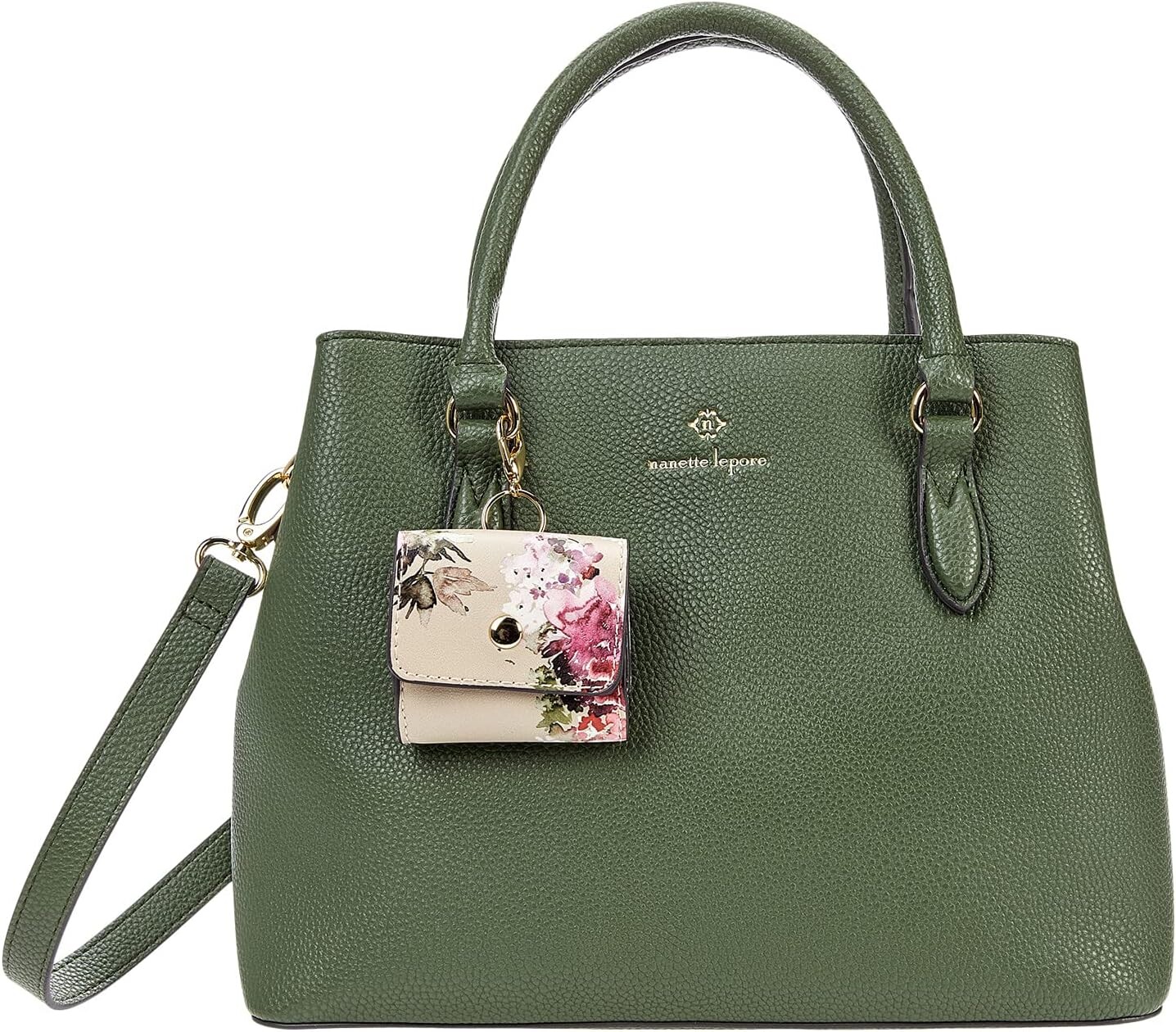

Сумка Nanette Lepore Kline Solid Satchel w/ Earbud Case, цвет Leaf