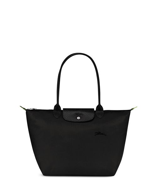 

Зеленая большая сумка-тоут Le Pliage из переработанного нейлона Longchamp, цвет Black